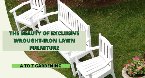 THE BEAUTY OF EXCLUSIVE WROUGHT-IRON LAWN FURNITURE
