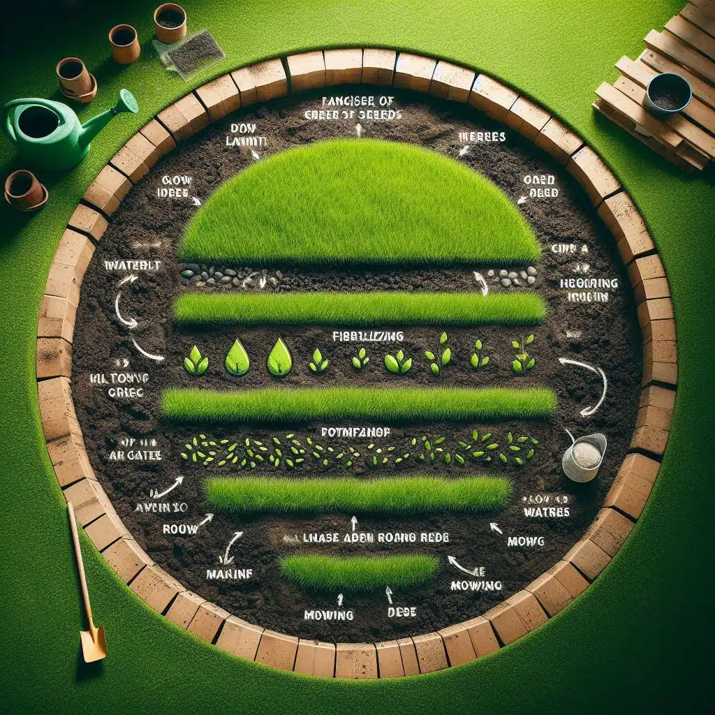 Timeline of Grass Seed Growth Timeline of Grass Seed Growth